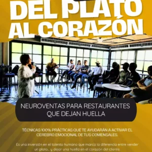 Capacitacion en un salon, titulo: del plato al corazon